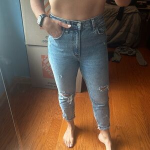 Abercrombie mom high rise jeans
